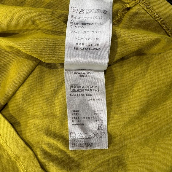 Rab Stance Organic Cotton Short Sleeve T-Shirt Men's Medium Yellow Outdoor - Picture 8 of 9